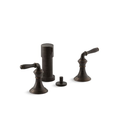 Kohler Devonshire Vertical Spray Bidet Faucet With Lever Handles 412-4-2BZ